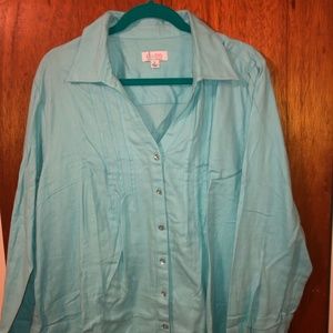 D&Co (Denim and Company) Womens button down shirt